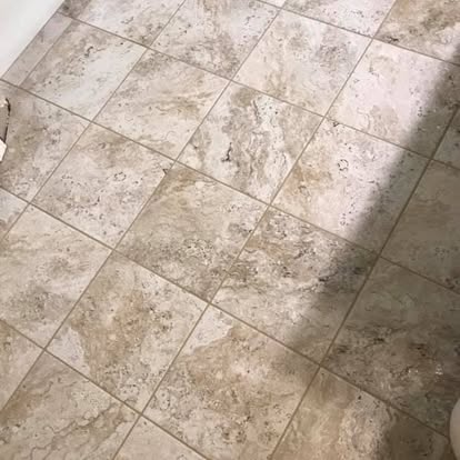Neutral Color Travertine Provessional Tile Setter — 318 Tile Pro