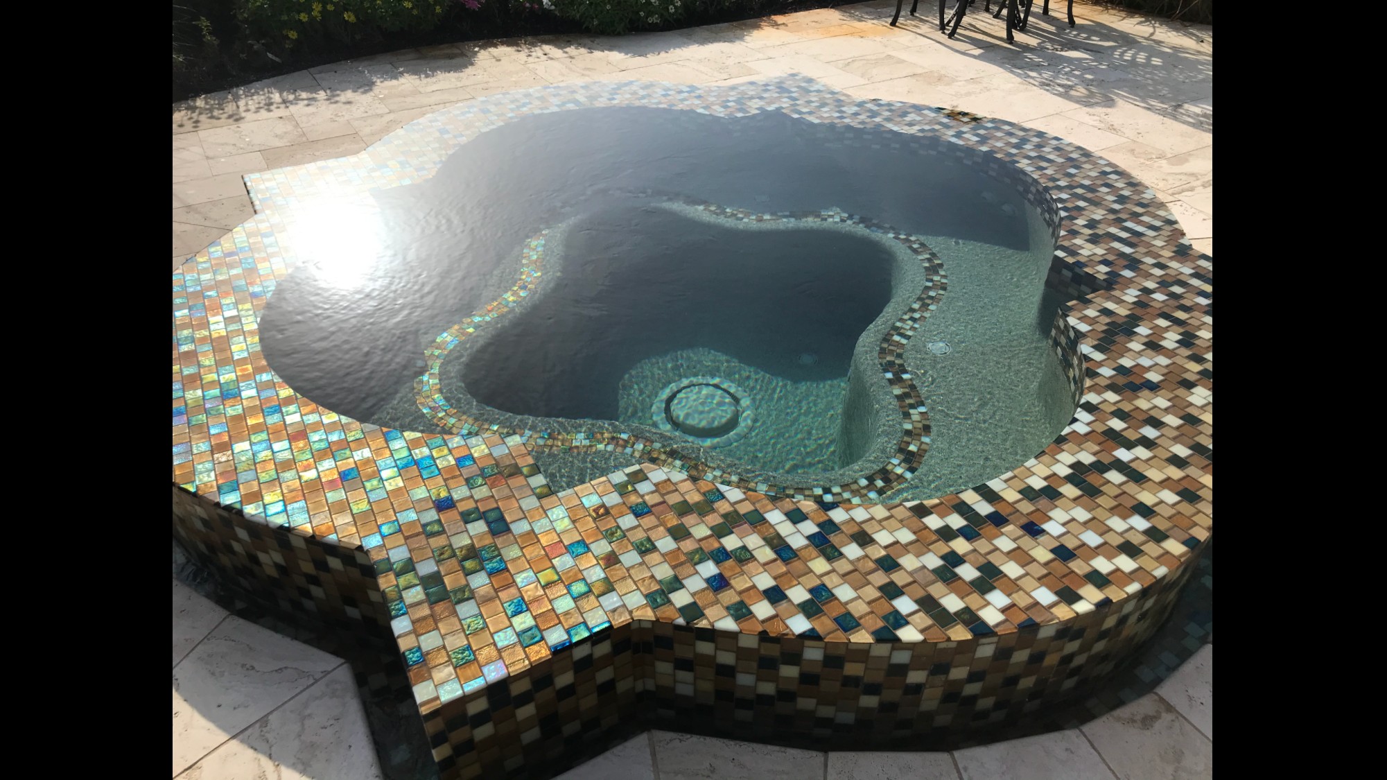Irredecen Mosaic Underwater Tile Hottub 318 Tile Pro Boisser City — 318 Tile Pro